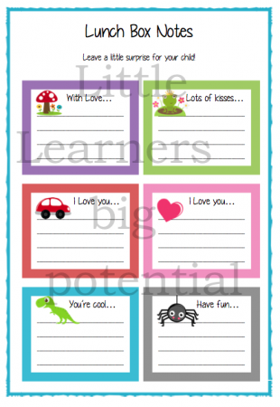 A freebie!!!-cute lunch box notes
